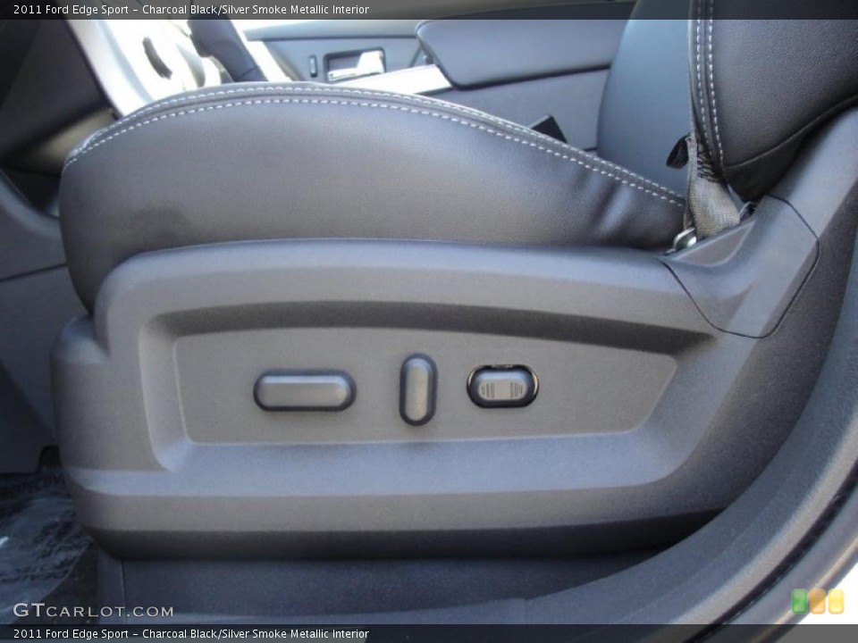 Charcoal Black/Silver Smoke Metallic Interior Controls for the 2011 Ford Edge Sport #40792827