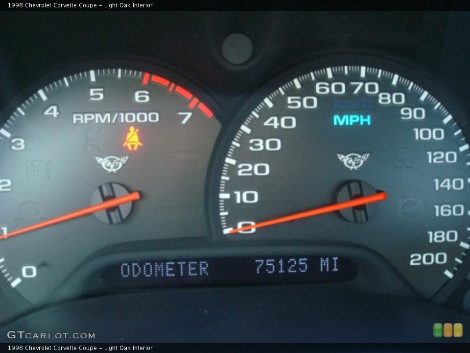 Light Oak Interior Gauges for the 1998 Chevrolet Corvette Coupe #40792927