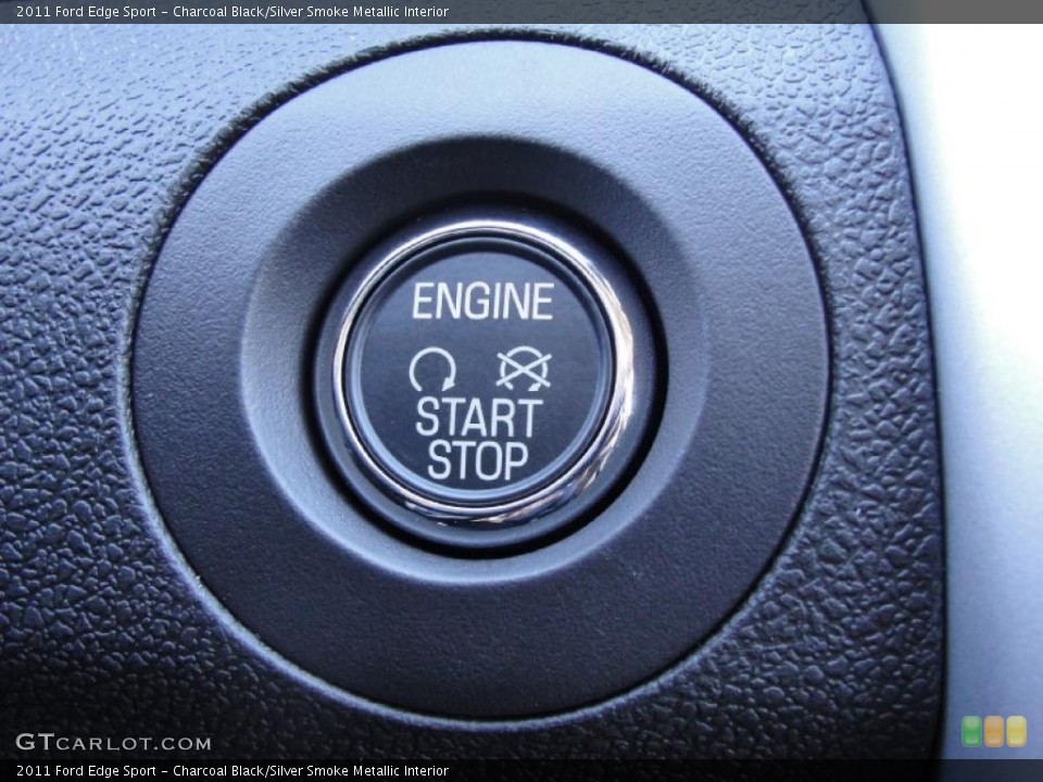 Charcoal Black/Silver Smoke Metallic Interior Controls for the 2011 Ford Edge Sport #40792971