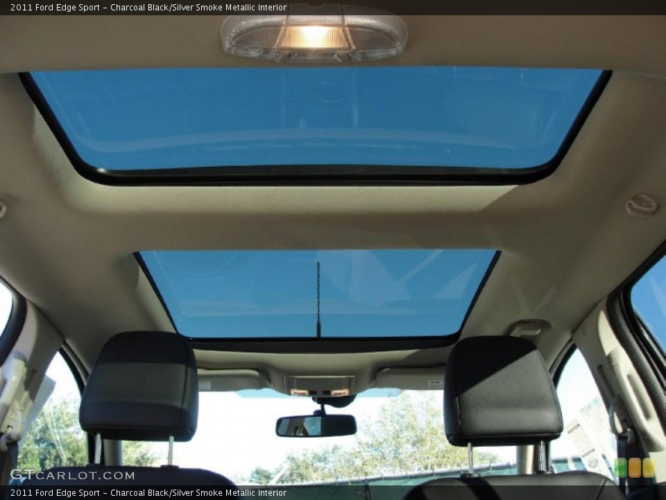 Charcoal Black/Silver Smoke Metallic Interior Sunroof for the 2011 Ford Edge Sport #40793411