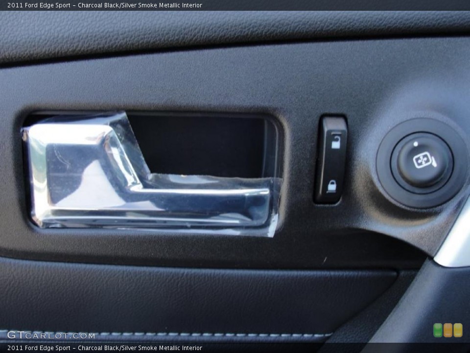 Charcoal Black/Silver Smoke Metallic Interior Controls for the 2011 Ford Edge Sport #40793471