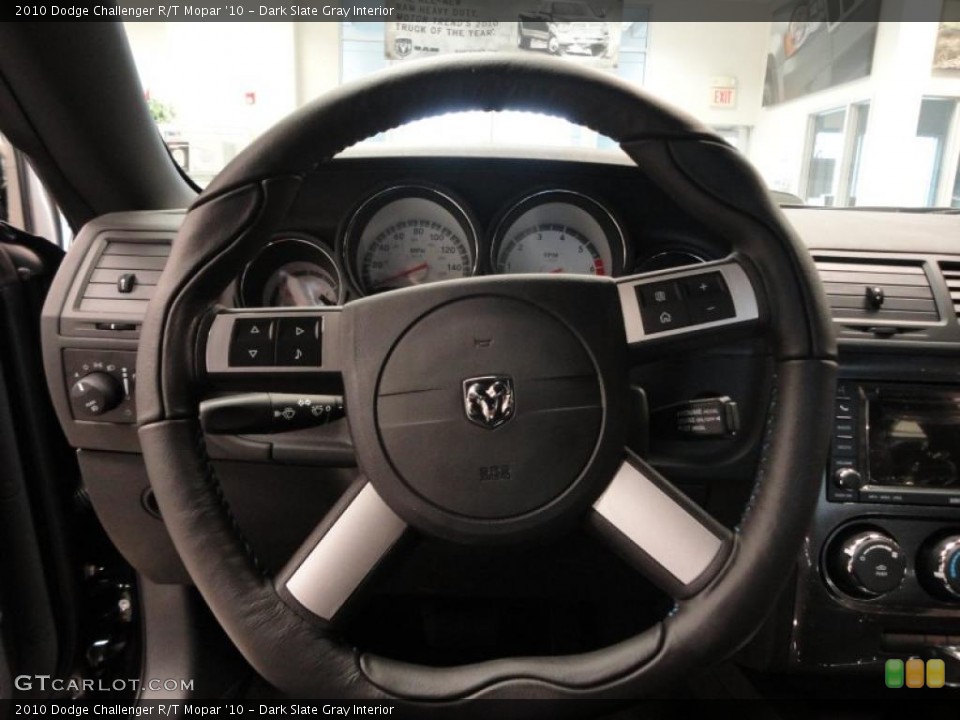 Dark Slate Gray Interior Steering Wheel for the 2010 Dodge Challenger R/T Mopar '10 #40794199