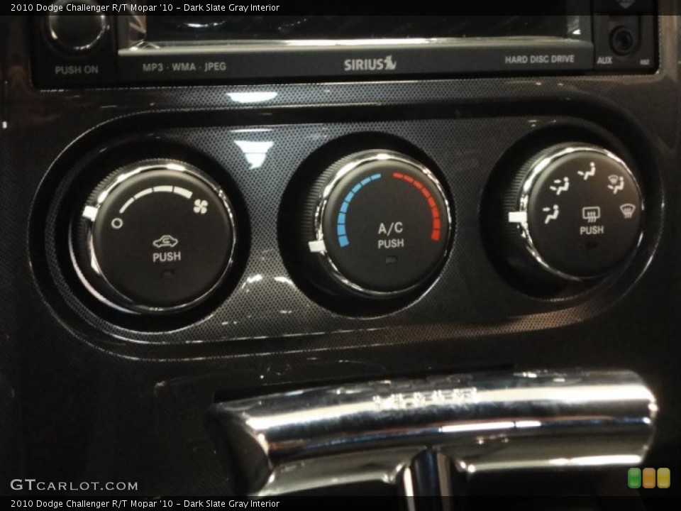 Dark Slate Gray Interior Controls for the 2010 Dodge Challenger R/T Mopar '10 #40794335