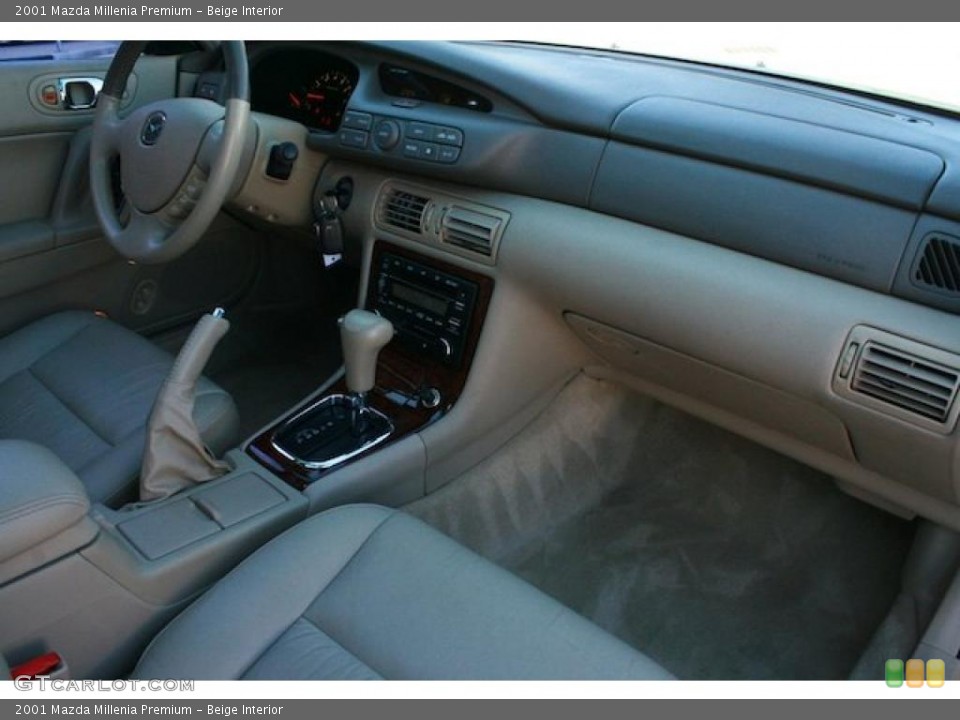 Beige Interior Dashboard for the 2001 Mazda Millenia Premium #40797567