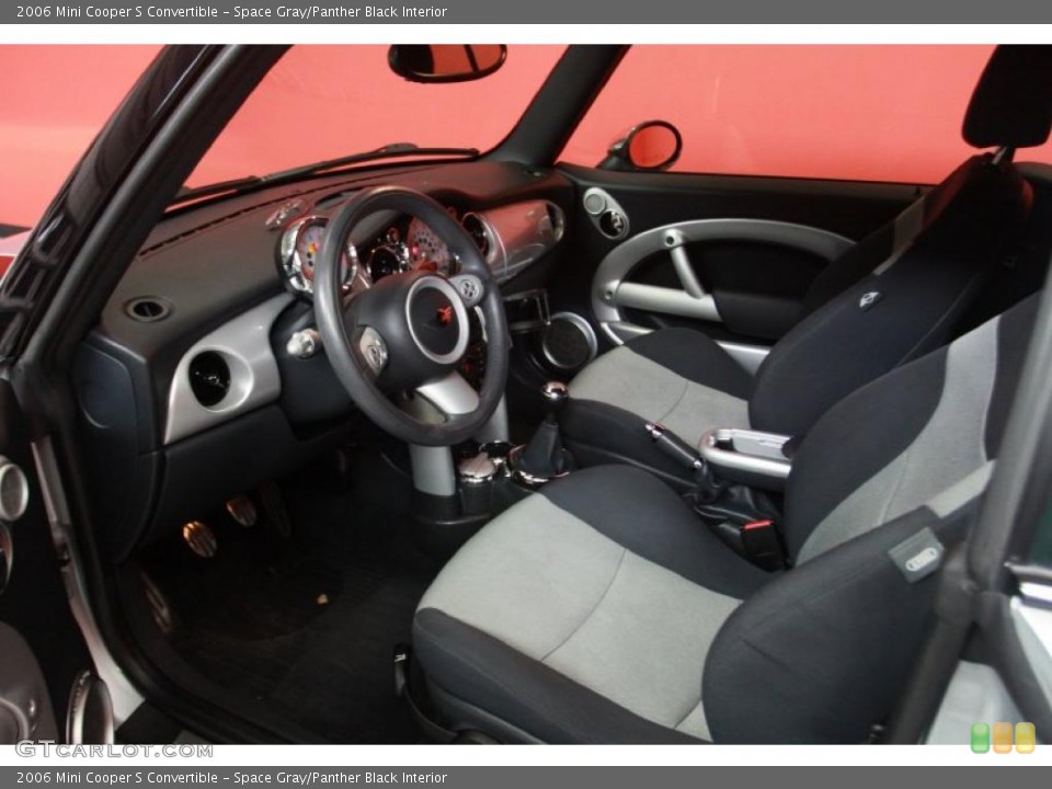Space Gray/Panther Black Interior Photo for the 2006 Mini Cooper S Convertible #40798207