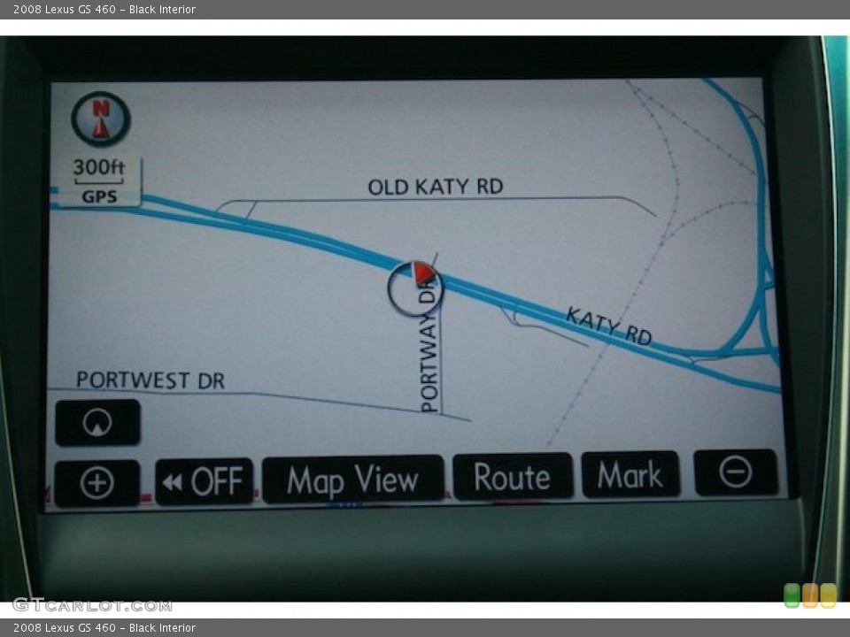 Black Interior Navigation for the 2008 Lexus GS 460 #40799239