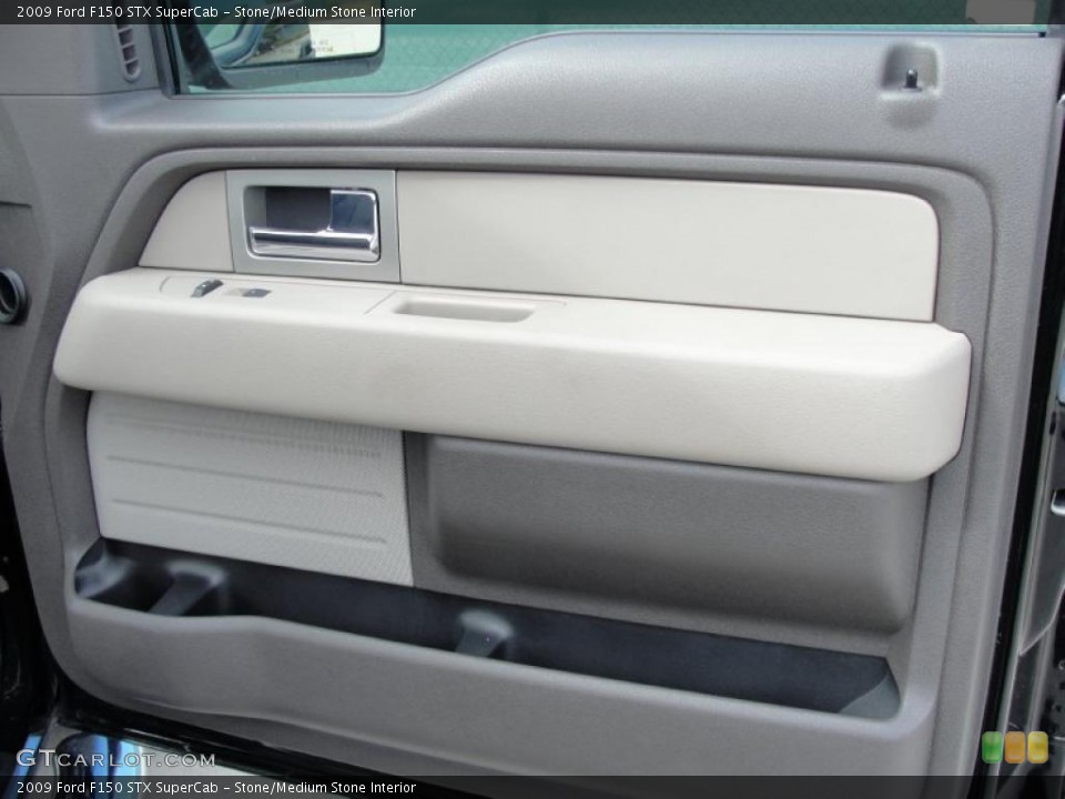 Stone/Medium Stone Interior Door Panel for the 2009 Ford F150 STX SuperCab #40799803