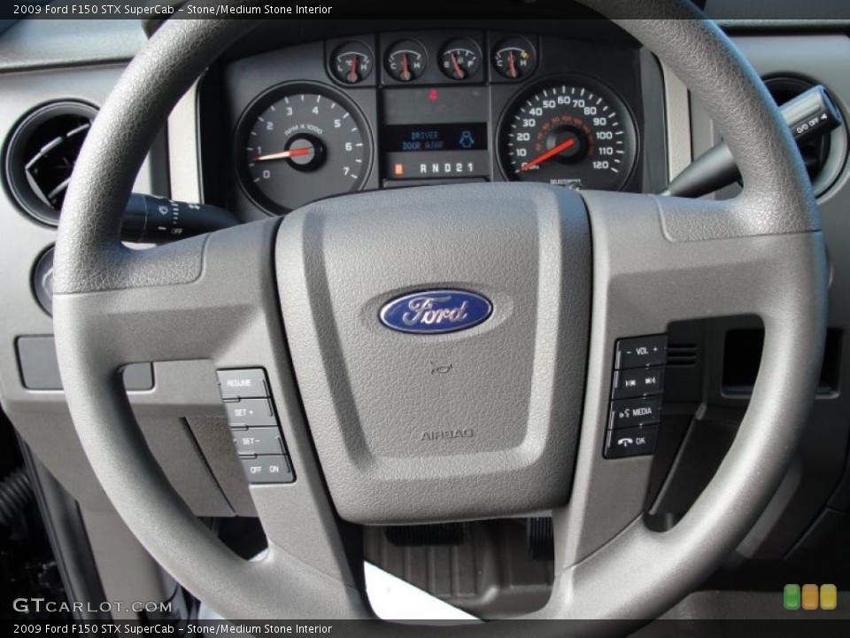 Stone/Medium Stone Interior Steering Wheel for the 2009 Ford F150 STX SuperCab #40800111