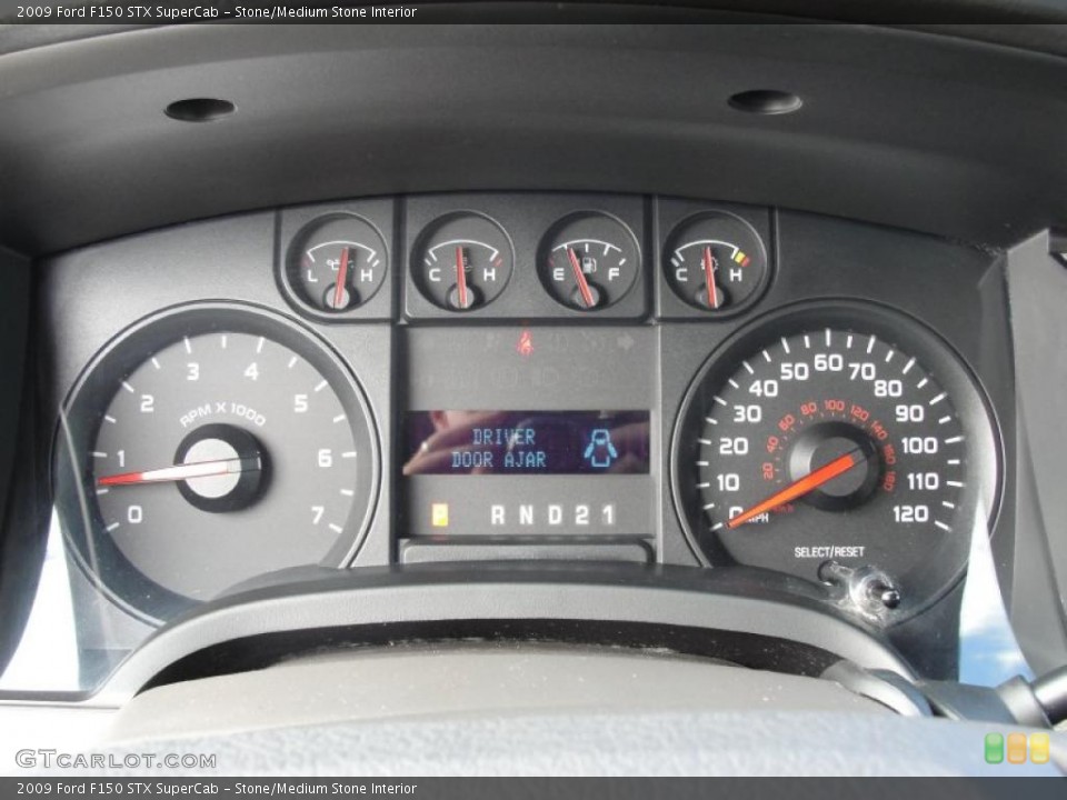 Stone/Medium Stone Interior Gauges for the 2009 Ford F150 STX SuperCab #40800127