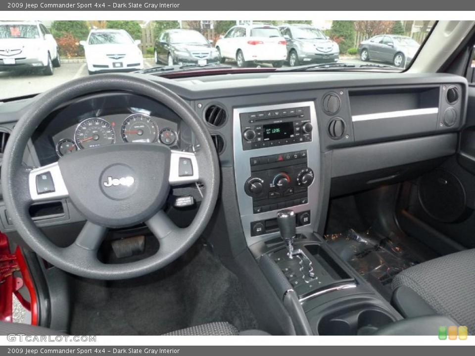Dark Slate Gray Interior Dashboard for the 2009 Jeep Commander Sport 4x4 #40802331
