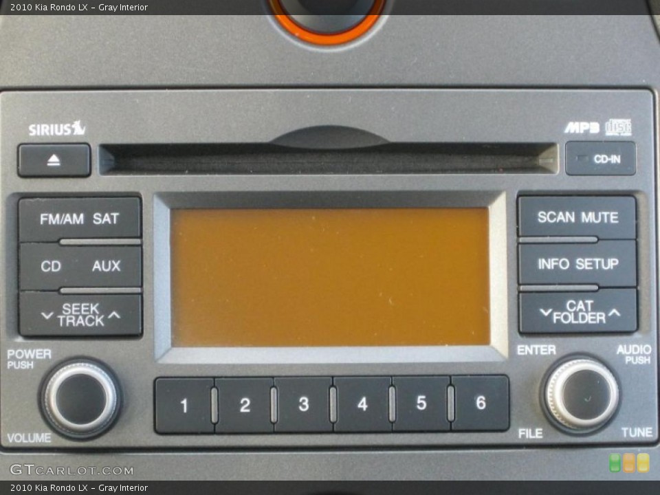 Gray Interior Controls for the 2010 Kia Rondo LX #40803255