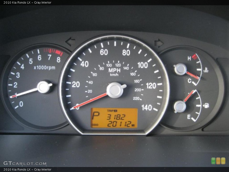 Gray Interior Gauges for the 2010 Kia Rondo LX #40803519