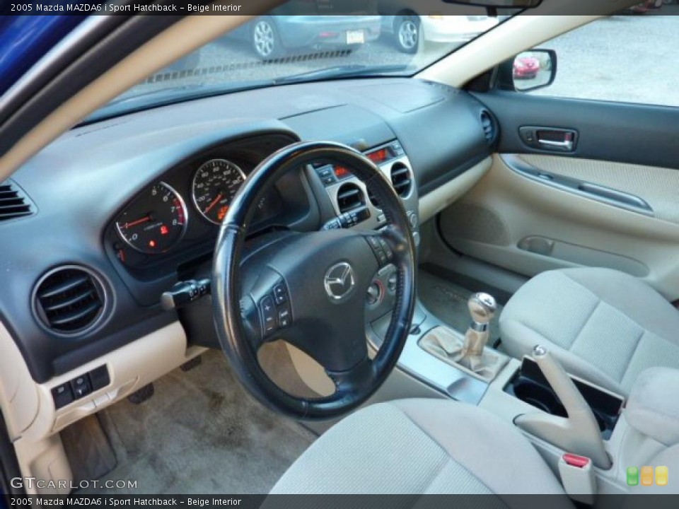 Beige Interior Photo for the 2005 Mazda MAZDA6 i Sport Hatchback #40805035