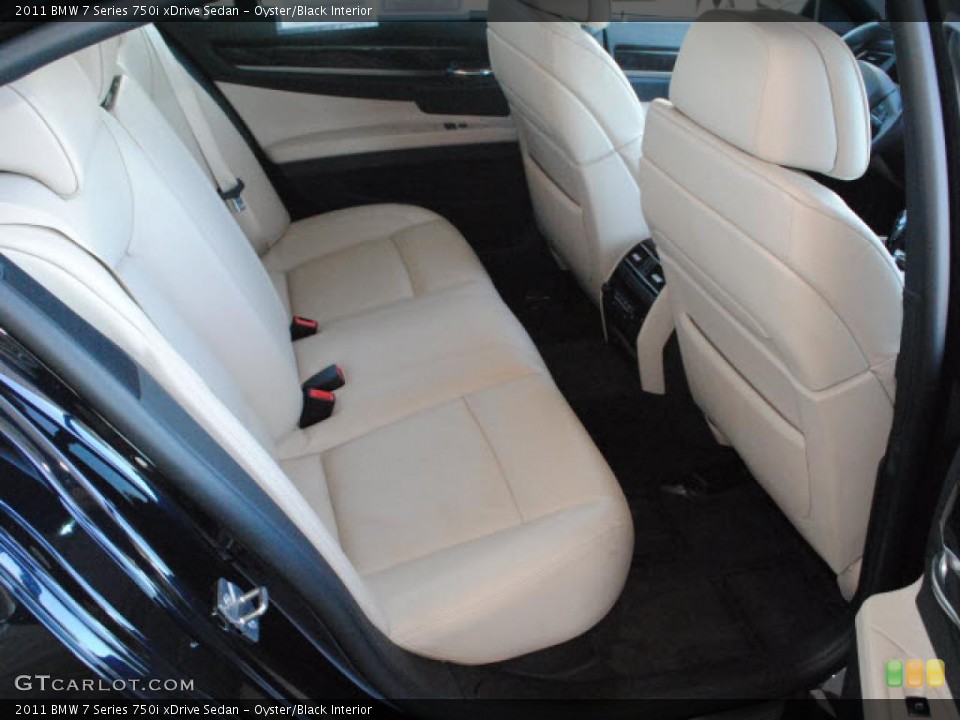 Oyster/Black Interior Photo for the 2011 BMW 7 Series 750i xDrive Sedan #40805271