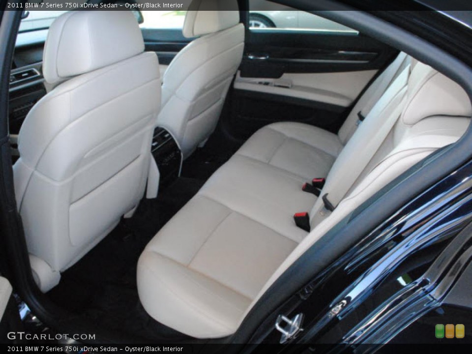 Oyster/Black Interior Photo for the 2011 BMW 7 Series 750i xDrive Sedan #40805387