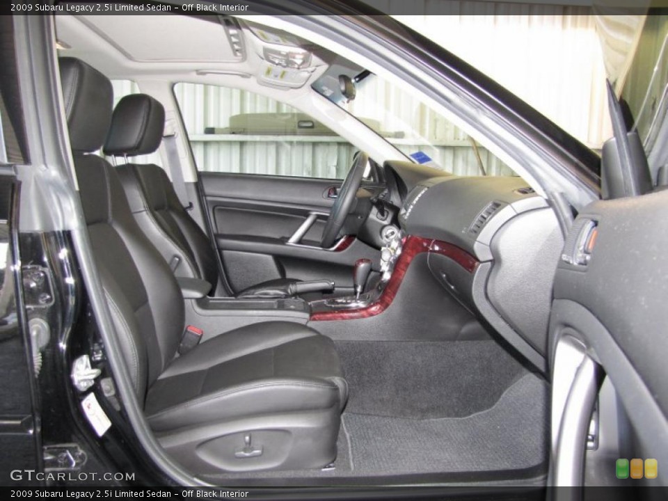Off Black Interior Photo for the 2009 Subaru Legacy 2.5i Limited Sedan #40805751