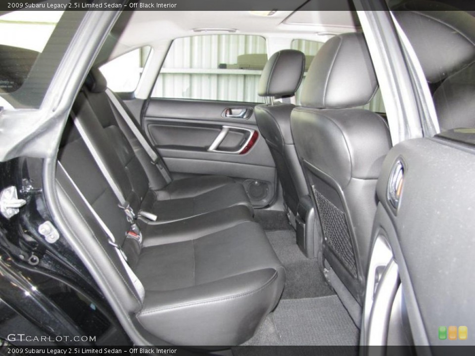 Off Black Interior Photo for the 2009 Subaru Legacy 2.5i Limited Sedan #40805767