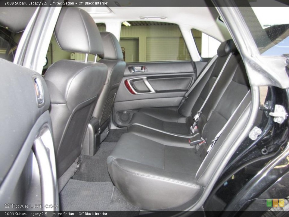 Off Black Interior Photo for the 2009 Subaru Legacy 2.5i Limited Sedan #40805779