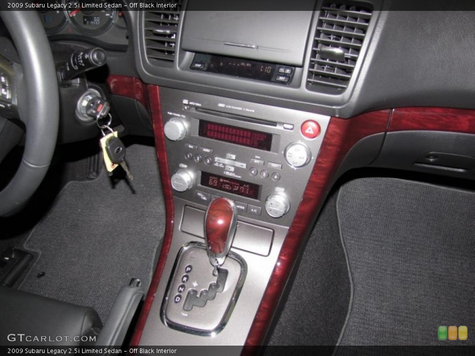 Off Black Interior Transmission for the 2009 Subaru Legacy 2.5i Limited Sedan #40805847