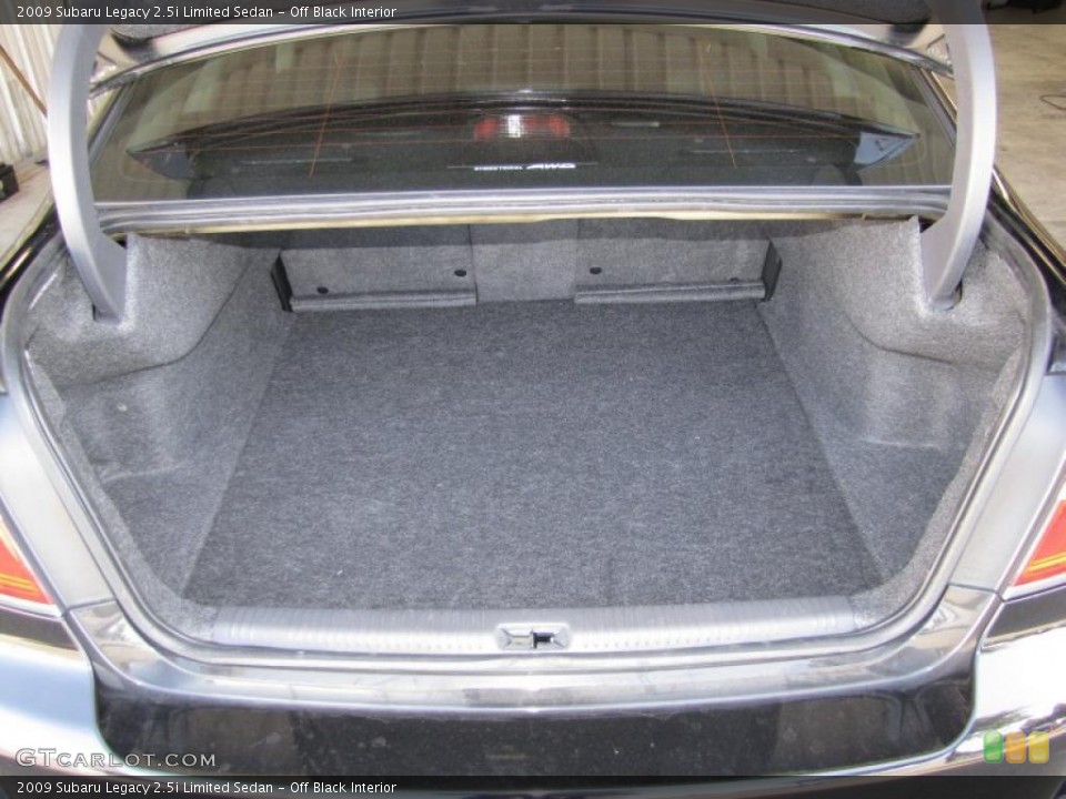 Off Black Interior Trunk for the 2009 Subaru Legacy 2.5i Limited Sedan #40805888