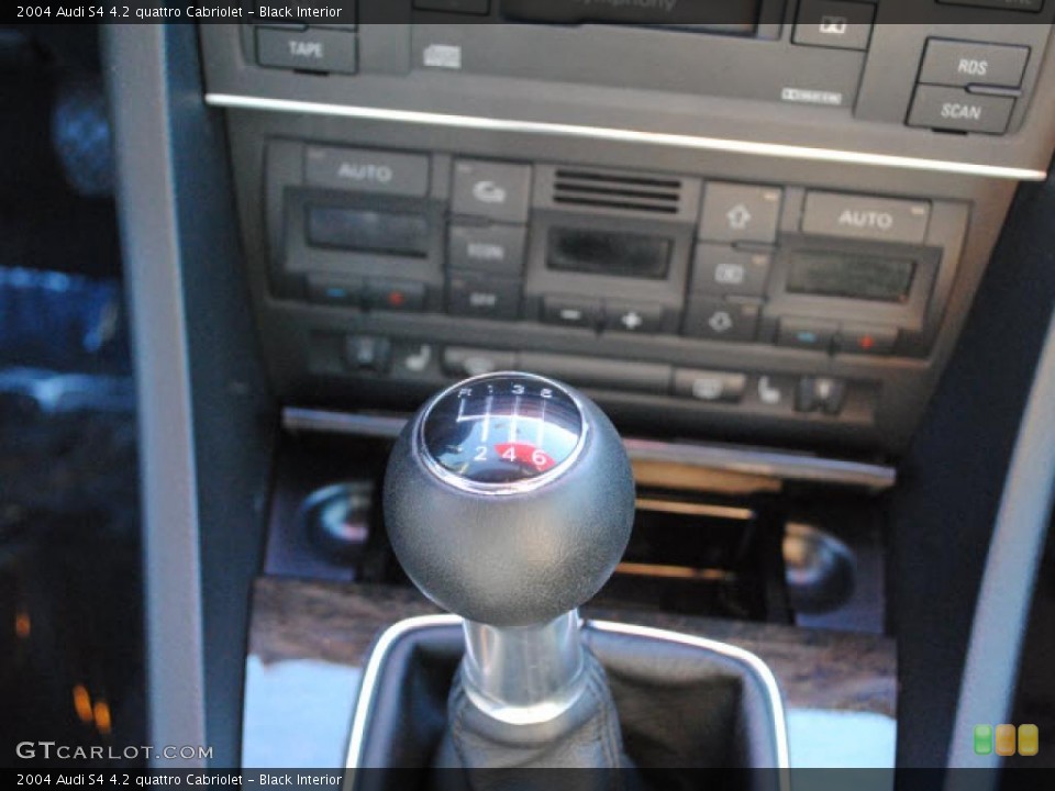 Black Interior Transmission for the 2004 Audi S4 4.2 quattro Cabriolet #40806219
