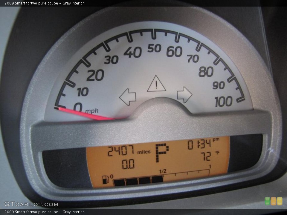 Gray Interior Gauges for the 2009 Smart fortwo pure coupe #40808679