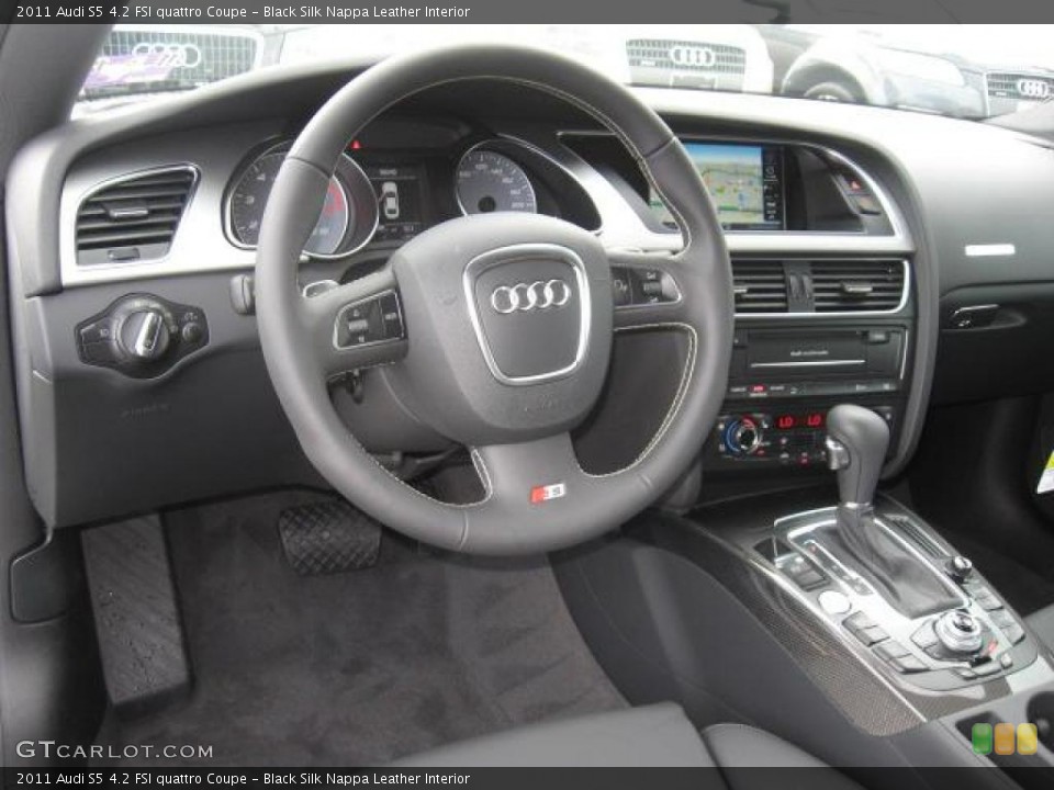Black Silk Nappa Leather Interior Dashboard for the 2011 Audi S5 4.2 FSI quattro Coupe #40810447