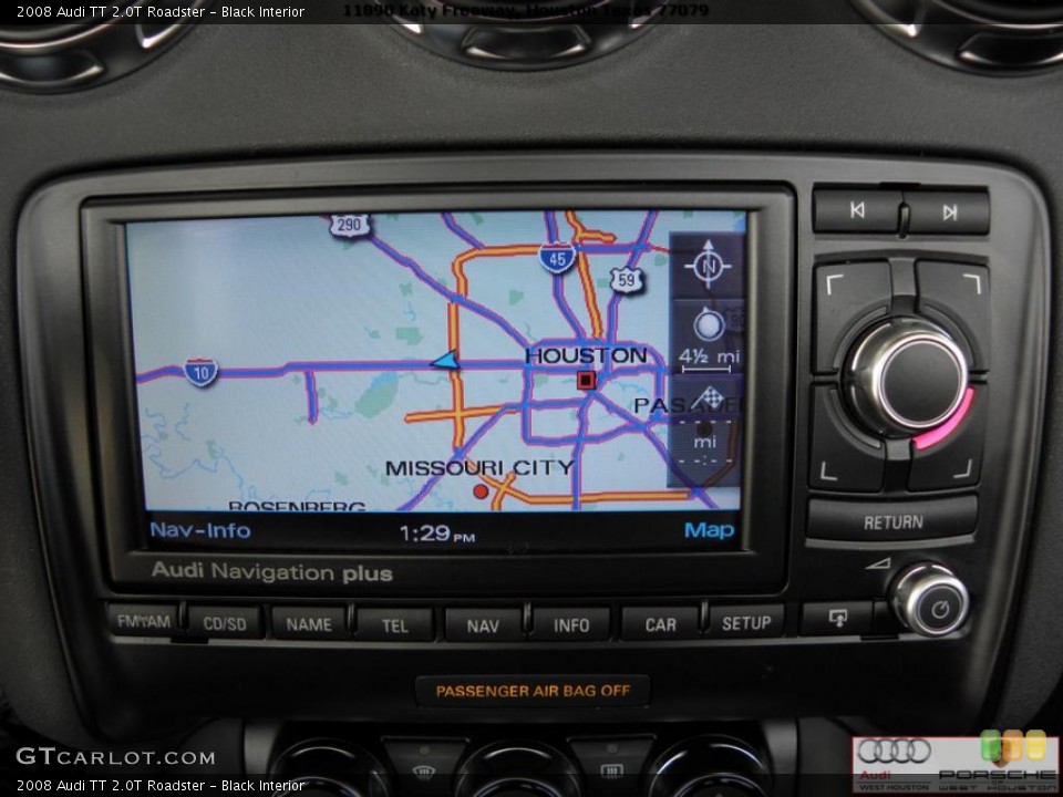 Black Interior Navigation for the 2008 Audi TT 2.0T Roadster #40811163