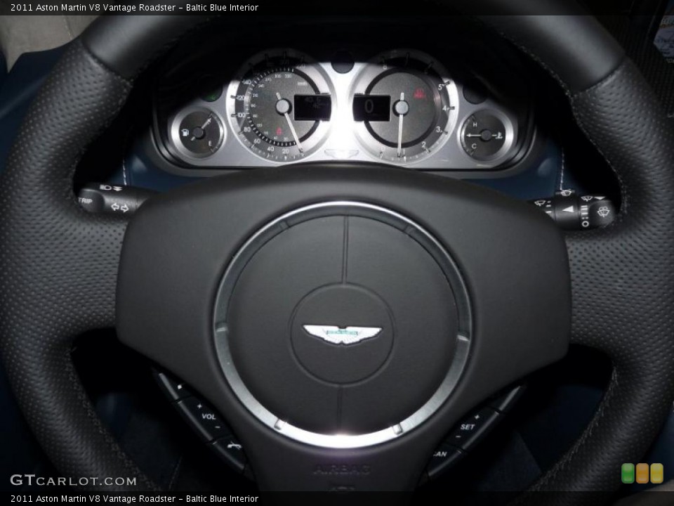 Baltic Blue Interior Steering Wheel for the 2011 Aston Martin V8 Vantage Roadster #40811615