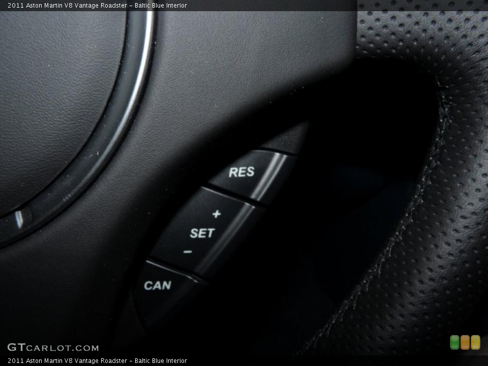 Baltic Blue Interior Controls for the 2011 Aston Martin V8 Vantage Roadster #40811647