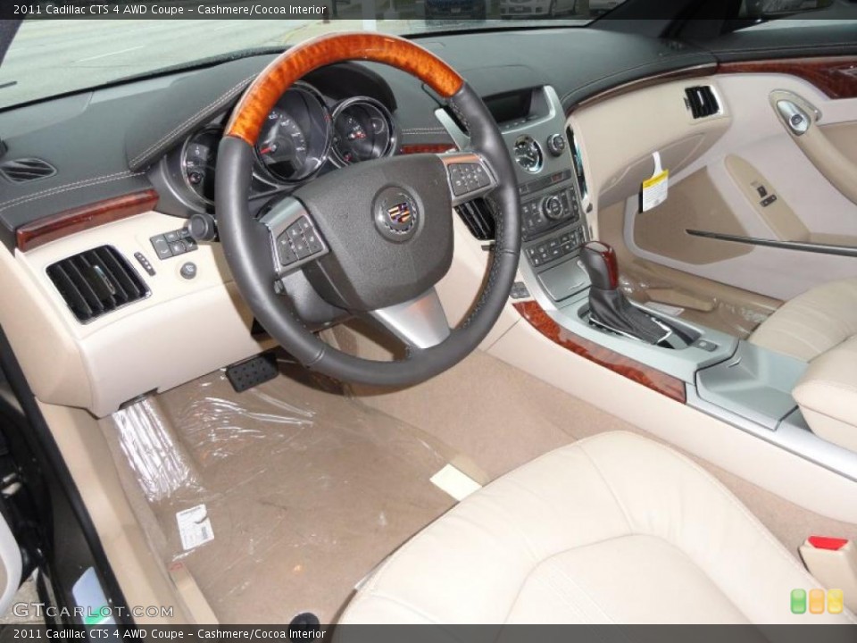Cashmere/Cocoa Interior Prime Interior for the 2011 Cadillac CTS 4 AWD Coupe #40811939