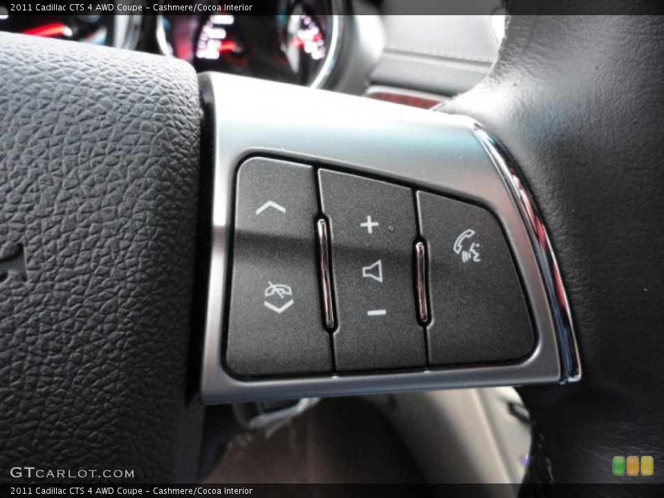 Cashmere/Cocoa Interior Controls for the 2011 Cadillac CTS 4 AWD Coupe #40812103