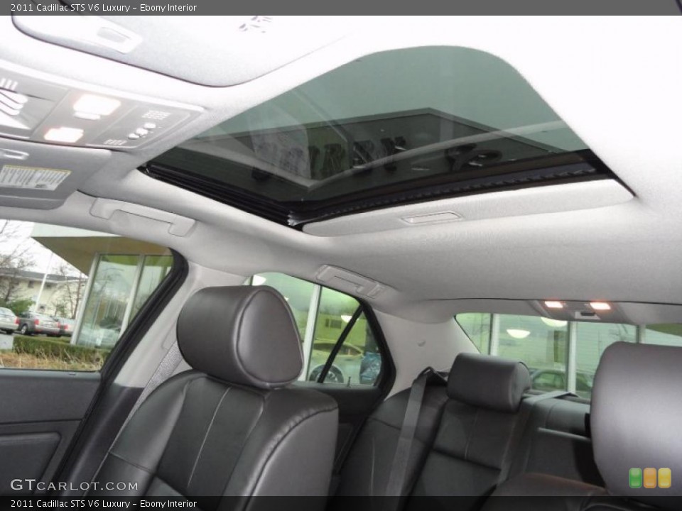Ebony Interior Sunroof for the 2011 Cadillac STS V6 Luxury #40812271