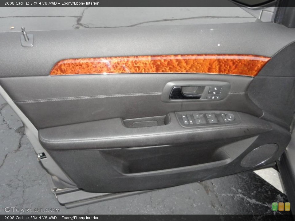 Ebony/Ebony Interior Door Panel for the 2008 Cadillac SRX 4 V8 AWD #40813699