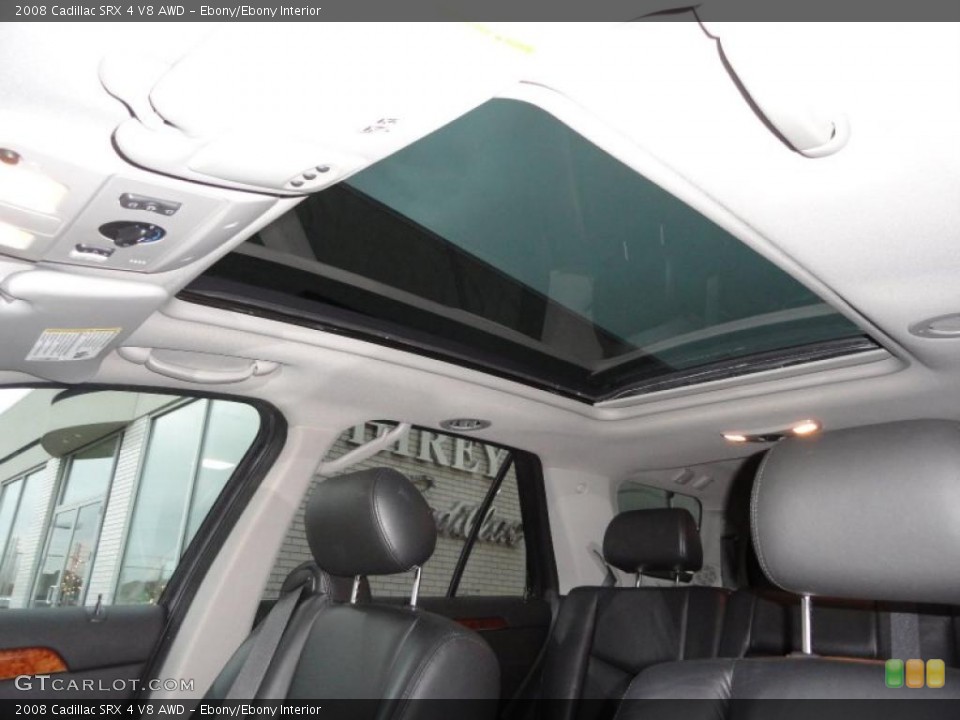 Ebony/Ebony Interior Sunroof for the 2008 Cadillac SRX 4 V8 AWD #40813779