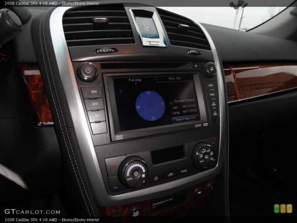Ebony/Ebony Interior Controls for the 2008 Cadillac SRX 4 V8 AWD #40813824