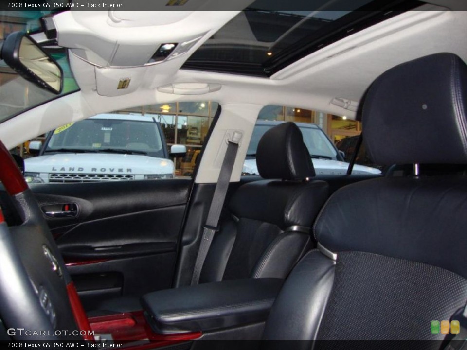 Black Interior Sunroof for the 2008 Lexus GS 350 AWD #40814975