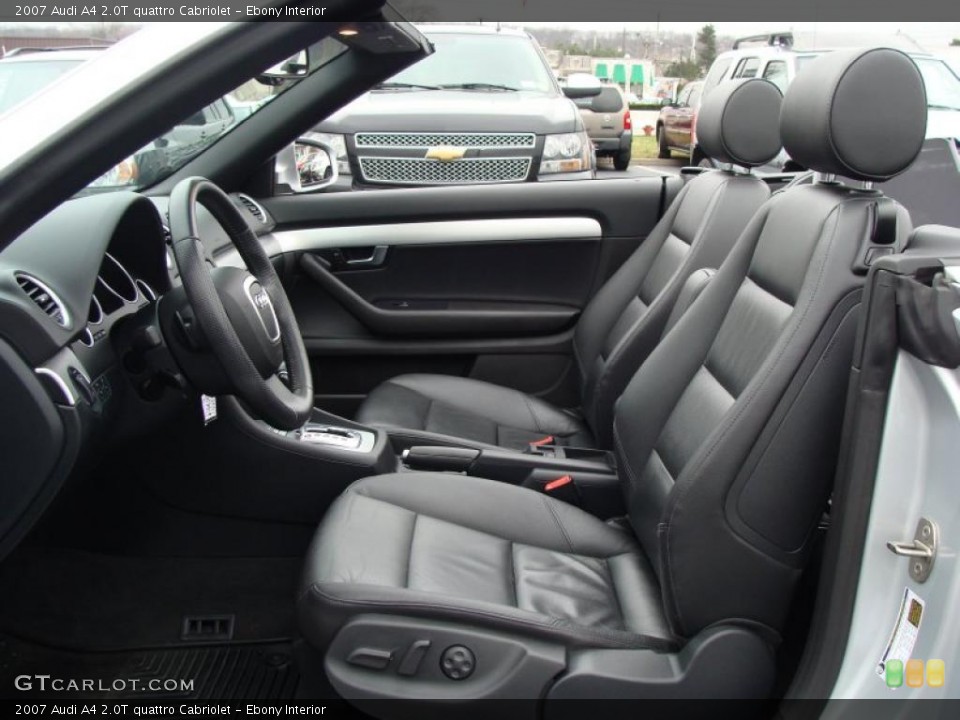Ebony Interior Photo for the 2007 Audi A4 2.0T quattro Cabriolet #40814983