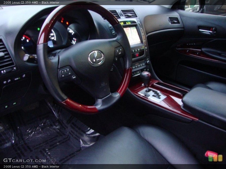 Black Interior Prime Interior for the 2008 Lexus GS 350 AWD #40815003