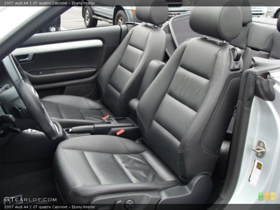 Ebony Interior Photo for the 2007 Audi A4 2.0T quattro Cabriolet #40815035
