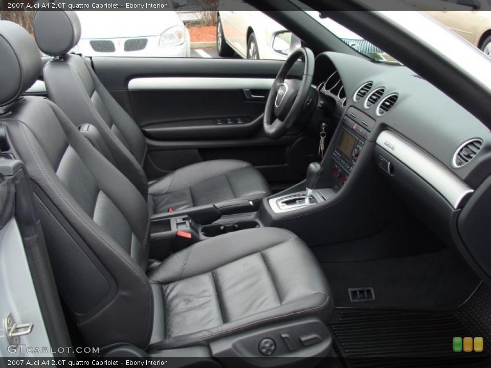 Ebony Interior Photo for the 2007 Audi A4 2.0T quattro Cabriolet #40815047