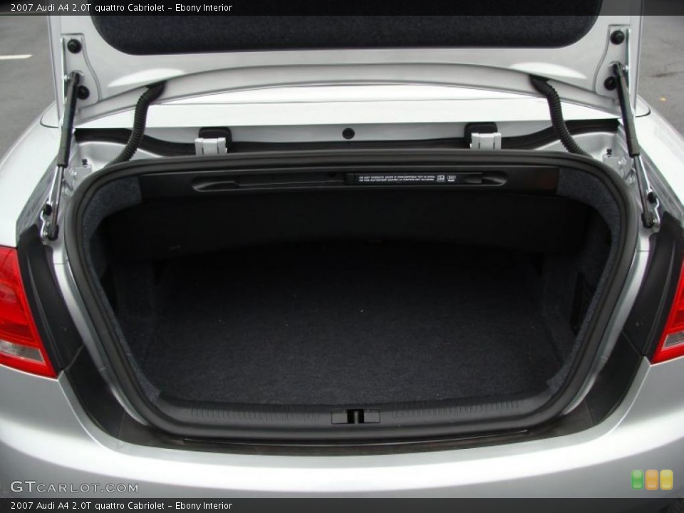 Ebony Interior Trunk for the 2007 Audi A4 2.0T quattro Cabriolet #40815103