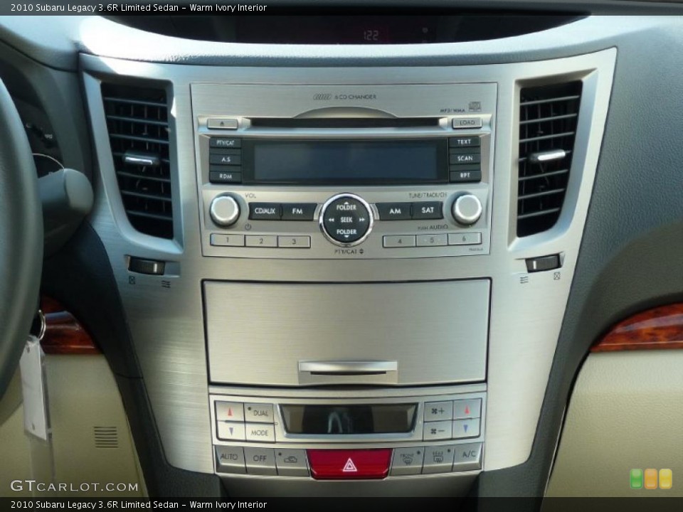 Warm Ivory Interior Controls for the 2010 Subaru Legacy 3.6R Limited Sedan #40815555