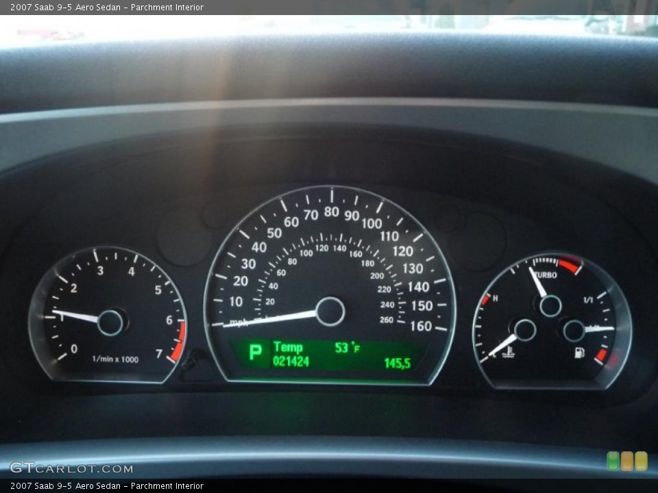 Parchment Interior Gauges for the 2007 Saab 9-5 Aero Sedan #40815795
