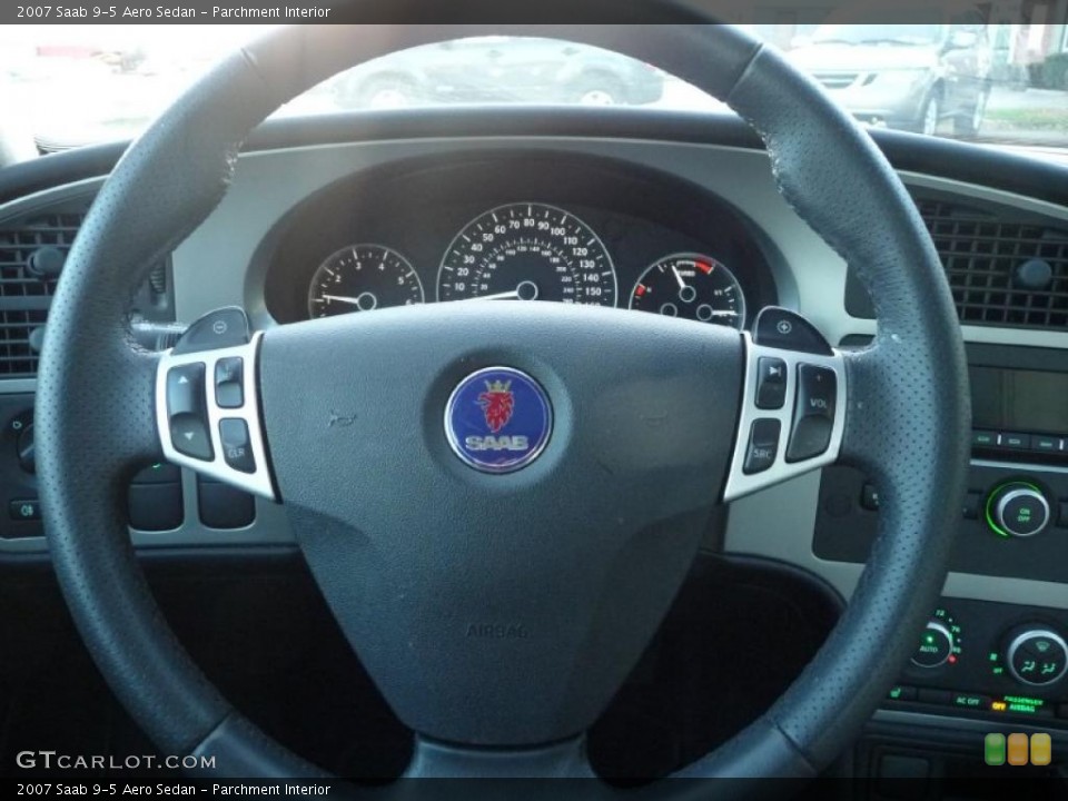 Parchment Interior Steering Wheel for the 2007 Saab 9-5 Aero Sedan #40815815