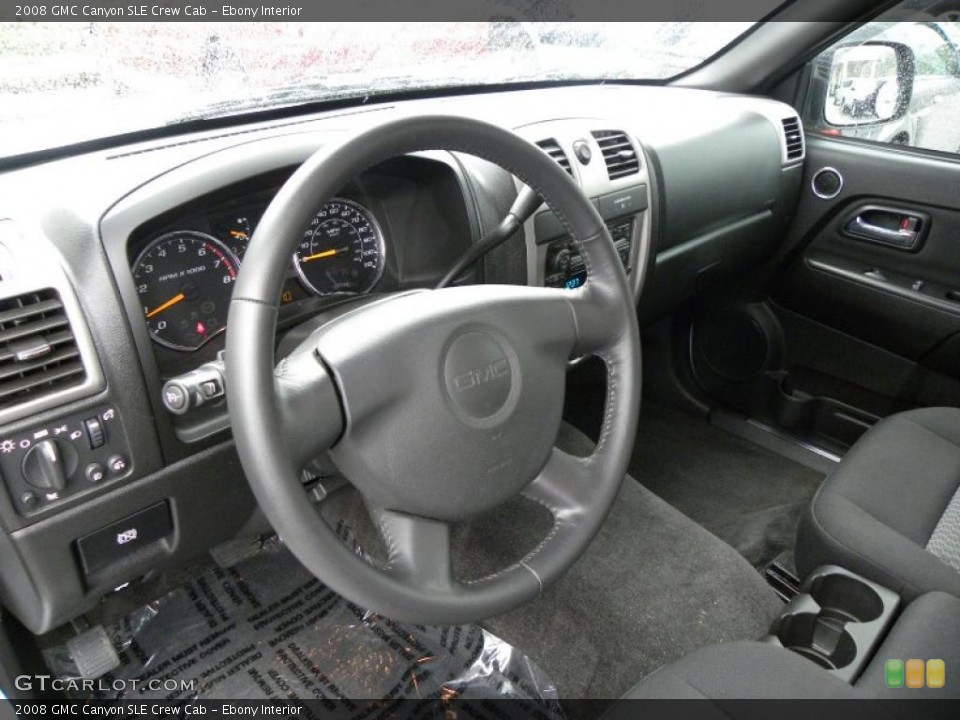 Ebony Interior Prime Interior for the 2008 GMC Canyon SLE Crew Cab #40816811