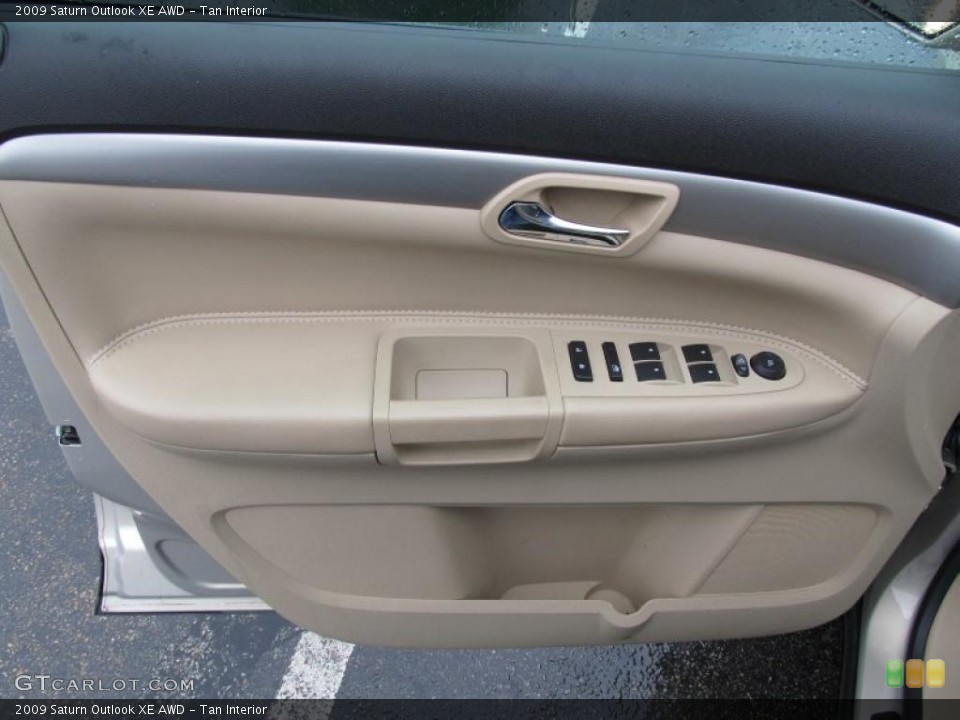 Tan Interior Door Panel for the 2009 Saturn Outlook XE AWD #40818551