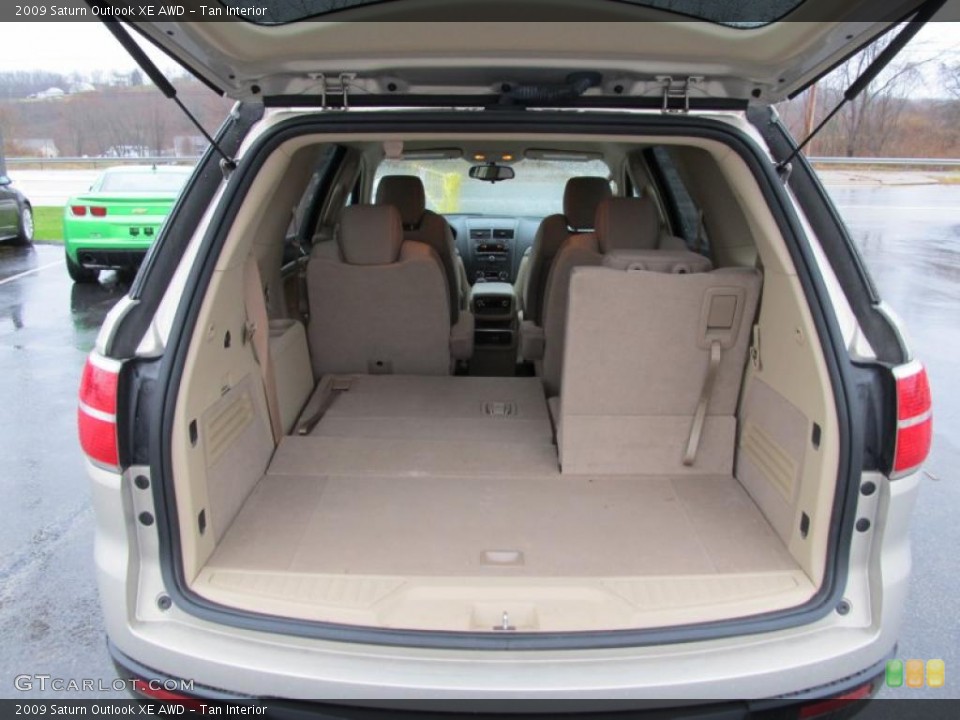 Tan Interior Trunk for the 2009 Saturn Outlook XE AWD #40818643