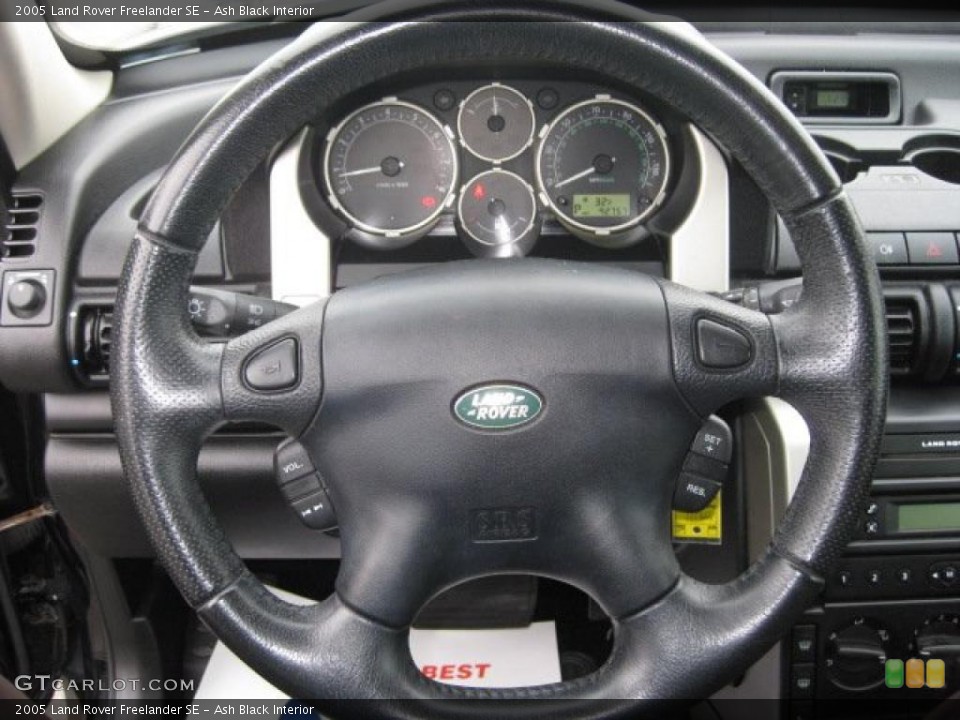 Ash Black Interior Steering Wheel for the 2005 Land Rover Freelander SE #40823941