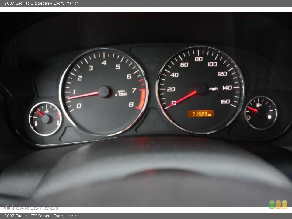 Ebony Interior Gauges for the 2007 Cadillac CTS Sedan #40824141